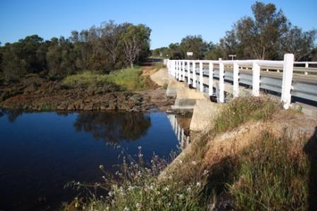 Bridge over Mortlock River in Goomalling, Western Australia
